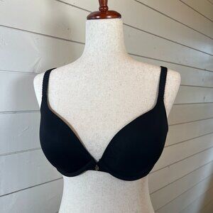 ThirdLove Bra  24/7 Memory Foam Push Up 32E T-Shirt Black Underwire